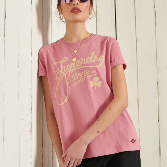 Superdry Γυναικεία κοντομάνικη μπλούζα